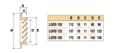 Деревянная вентиляционная решетка, тик 172