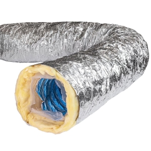 Воздуховод утепленный гибкий антибактериальный AFS SONOAFS ALU Hygiene (160 мм/10 м)