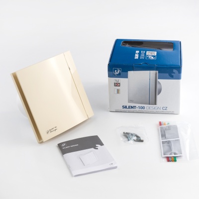 Вентилятор вытяжной 100 мм Soler Palau SILENT-100 CZ IVORY DESIGN 4C