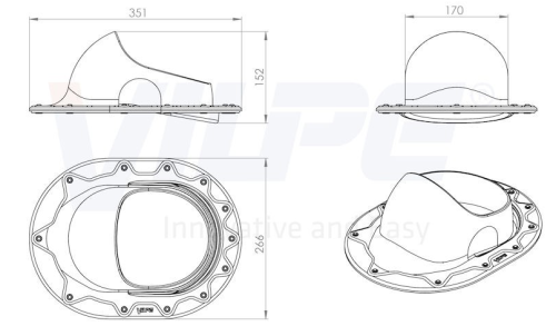CLASSIC Проходной элемент, RAL8017 CLASSIC Проходной элемент, RAL8017
