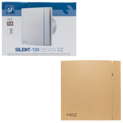 Вентилятор вытяжной бесшумный Soler Palau SILENT-100 CZ GOLD DESIGN 4C 