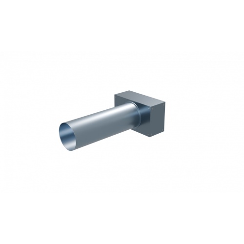Вентиляционный прямой пленум Flexag PWP-125/90x2, D125, на 2 выxода, L=300 мм
