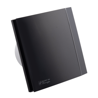 Вентилятор с обратным клапаном Soler Palau SILENT-100 CRZ MATT BLACK DESIGN 4C