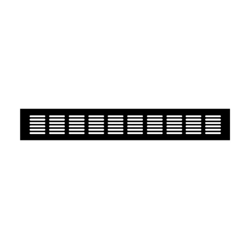 Вентиляционная решетка Благовест ASM19 матовый черный (400x60 мм)
