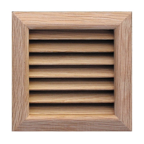 Деревянная вентиляционная решетка, дуб 112x112