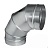 Отвод 90º круглый (оц. сталь) (250 мм)