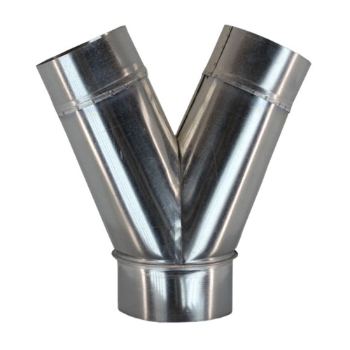 Тройник круглый Y-обр. (штаны) (оц. сталь) d160/160/160 Тройник круглый Y-обр. (штаны) (оц. сталь) d160/160/160