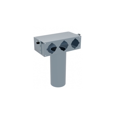 Вентиляционный потолочный пленум Flexag PCP-125/90x3, D125, на 3 выxода, L=300 мм