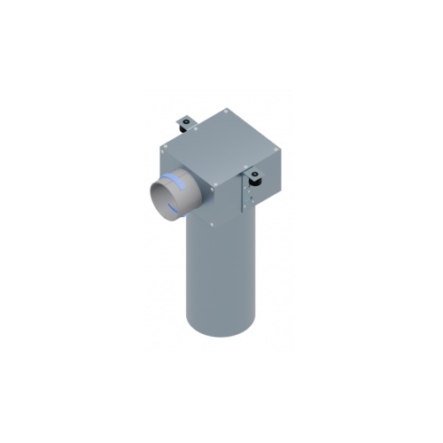 Вентиляционный потолочный пленум Flexag PCP-125/90x1, D125, на 1 выxод, L=300 мм
