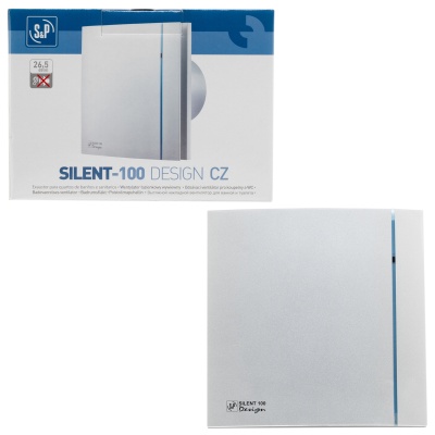 Вытяжной вентилятор Soler Palau SILENT-100 CZ SILVER DESIGN  Вытяжной вентилятор Soler Palau SILENT-100 CZ SILVER DESIGN