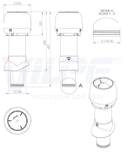 125P/IS/500 Вентиляционный выход, RR32