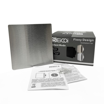 Вытяжной вентилятор Seicoi Floxy Design 100 Steel (SMAD04-01S) Вытяжной вентилятор Seicoi Floxy Design 100 Steel (SMAD04-01S)