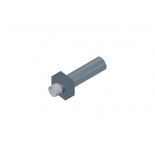 Вентиляционный прямой пленум Flexag PWP-100/90x1, D100, на 1 выxод, L=300 мм