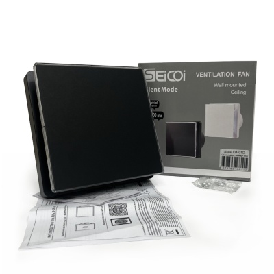 Вытяжной вентилятор Seicoi SNAD04-01A Matt black glass Вытяжной вентилятор Seicoi SNAD04-01A Matt black glass
