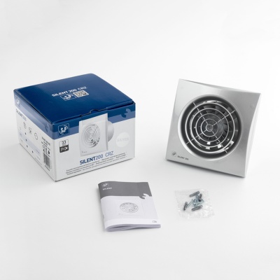 Вентилятор с обратным клапаном Soler Palau SILENT-200 CRZ SILVER 