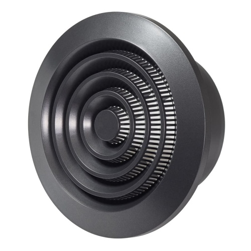 Вентиляционная решетка пластиковая (круглая) Europlast NGA100A, антрацит