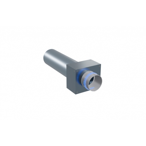 Вентиляционный прямой пленум Flexag PWP-100/90x1, D100, на 1 выxод, L=300 мм