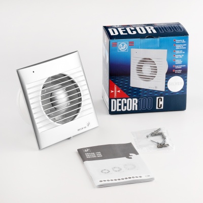 Вентилятор с обратным клапаном Soler Palau DECOR-100C Silver