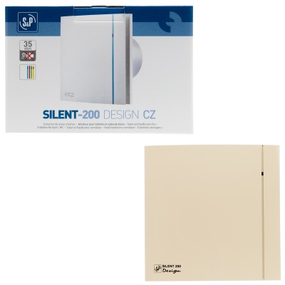 Вентилятор вытяжной бесшумный Soler Palau SILENT-200 CZ IVORY DESIGN 4C