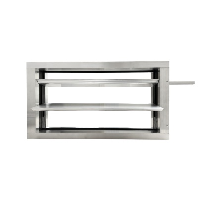 Дроссель-клапан прямоугольный под электропривод (оц. сталь) 500х300